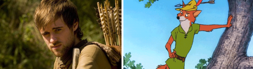 nettlestonenell: BBC Robin Hood meets Walt Disney’s Robin Hood(I am sure someone has done this