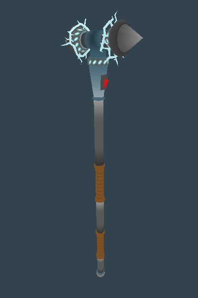 Just noodling around in Blender again, lowpoly shockhammer.Power button probably shouldn’t be up the