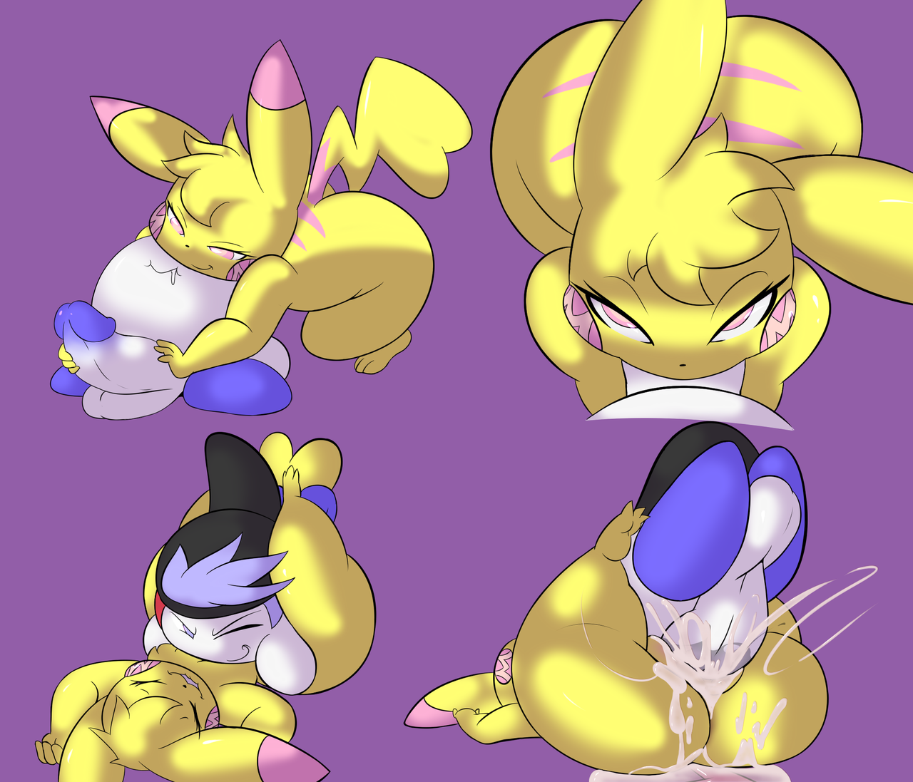 milachu92:  Small dump of drawings I made~The last is a collab with @kirbot12, got