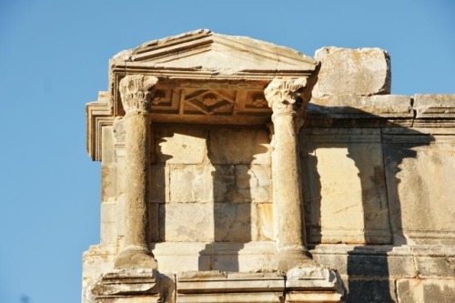 malemalefica:The Arch of Triumph of Caracalla (Djémila, Algeria) was erected in the year 216 