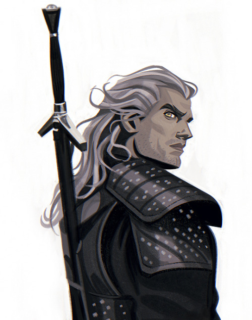 witchernews:“Geralt” by Stephanie PepperTwitter | Instagram | Patreon | InPrnt