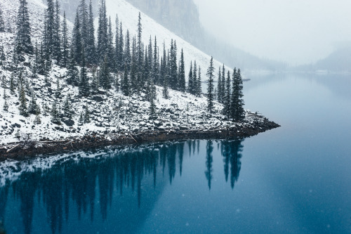 XXX brianfulda:  First snow in the Canadian Rockies. photo