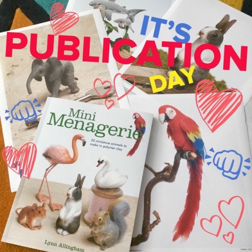 ITS PUBLICATION DAYMy 2nd book ‘Mini Menagerie’ officially comes out TODAY! This book didn’t come ea