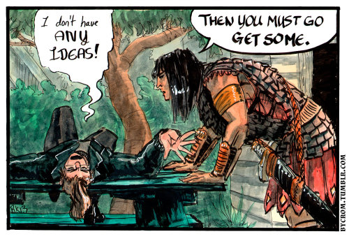 smidgeonink: wealdcomics: By Crom! is Rachel Kahn’s joke-a-panel autobiographical comic featur