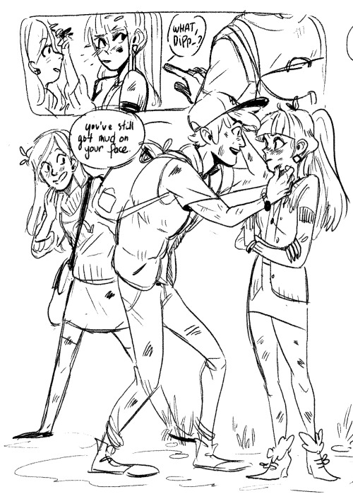 sharkbomb: Gravity falls comic because…why not? Typical shoujo romance stuff. In my head