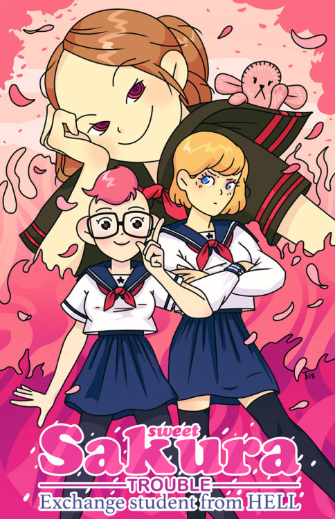 fake manga cover with my friends!