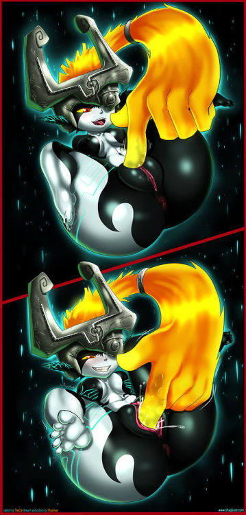 shadbase:  whackyscissors:  Collaborative Midna sets with the awesome Shadman! I just absolutely love what he had done with my sketches. He just breathes life into them like no other.  For those wanting to see more theres a little bit more of Midna on