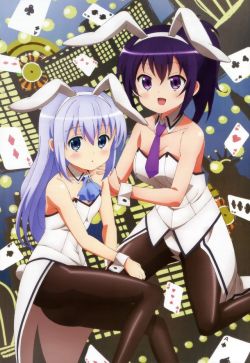 yatsuhashi:  animal ears bunny ears bunny girl cleavage gochuumon wa usagi desu ka? kafuu chino pantyhose tedeza rize | yande.re 