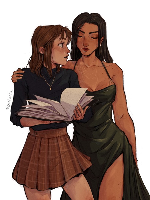 Libby and Parisa from The Atlas Six by Olivie Blake ✨