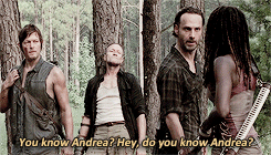 empressmcbride:  Andrea Harrison Meme | Two Relationships [2/2] ▶ Andrea & RickSee something you like?    Not me, but I know  someone who would.    My sister. She’s still such  a kid in some ways. Unicorns, dragons, she’s into all that stuff.
