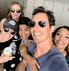 the cast of The Flash at SDCC 2015
