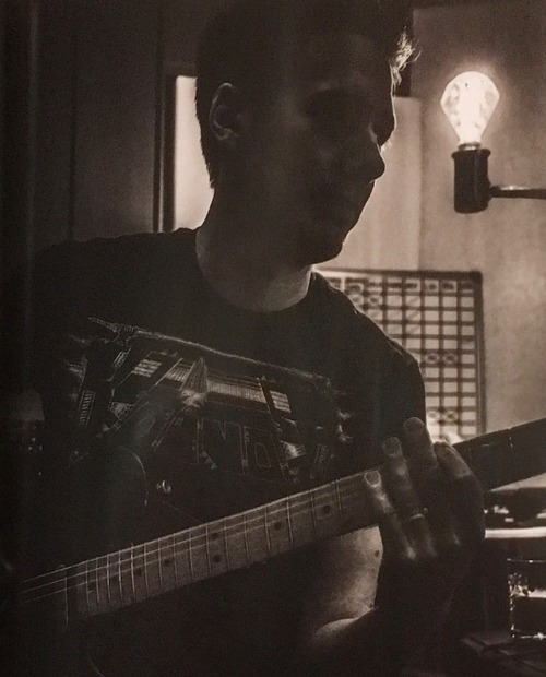 Tobias in the studio 2017 recording Prequelle