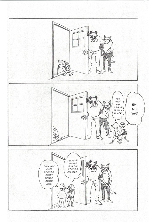 louis-is-hot: omake featuring gouhin and legosi