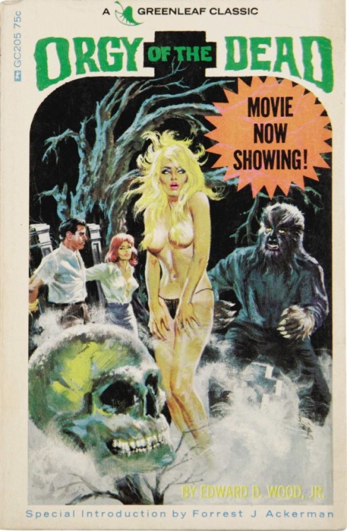 mangodebango:  “Orgy of the Dead” by Ed Wood, artwork by Robert Bonfils, 1966. 
