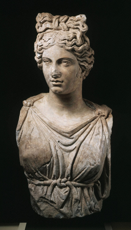 hismarmorealcalm:Colossal bust of a goddess  Roman Antonine era  circa 190 A.D. 