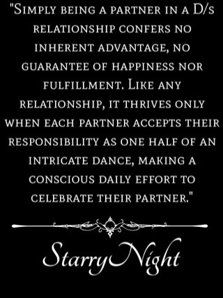 cravesdomination: cuffs-and-cuddles:  missharpersworld:   onceuponsirsstarrynight:   The Paradox of Dominance & Submission Simply being a partner in a D/s relationship confers no inherent advantage, no guarantee of happiness nor fulfillment. Like