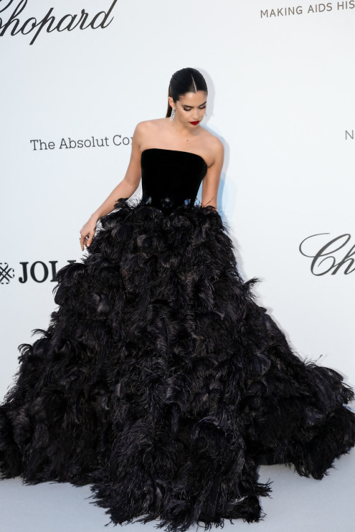 Sara Sampaio attends the 2019 amfAR Cannes Gala on May 23, 2019. 