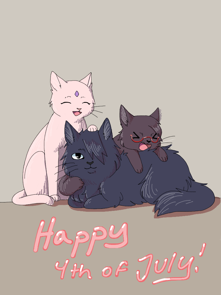 skittles102:  Some SasuSaku kitty cats for Independence Day!  Do not repost without