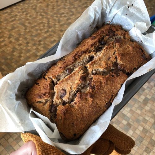 I’ve reached the #bananabread portion of quarantine and you butter believe I’m not mad about it ⁣ ⁣ 