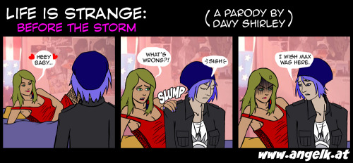 Life is Strange: Before the Storm parody comic strip&hellip; Wish you were here!Find more art an