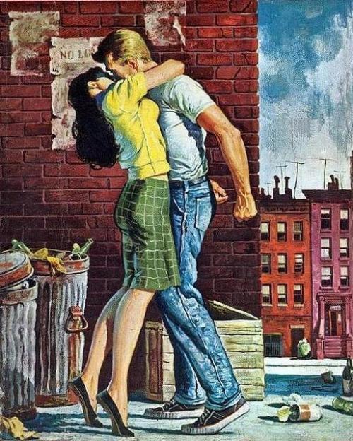 fuckyeahvintage-retro: The Lolita Lovers, 1962 - Cover Art by Rafael DeSoto.