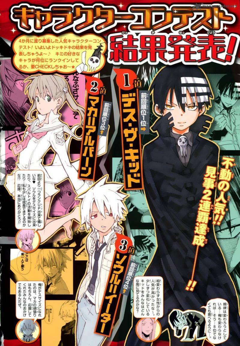 Soul Eater Ohkubo Is King Second Character Popularity Poll Taken In Japan In