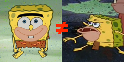 horngry:  lilsappho:  evaunit08:  kengriffey-jr:  squiddleward:  alright, since i’m an administrator on the spongebob wiki and this meme has been gaining traction lately i feel obligated to provide clarification. the one on the left is spongegar from