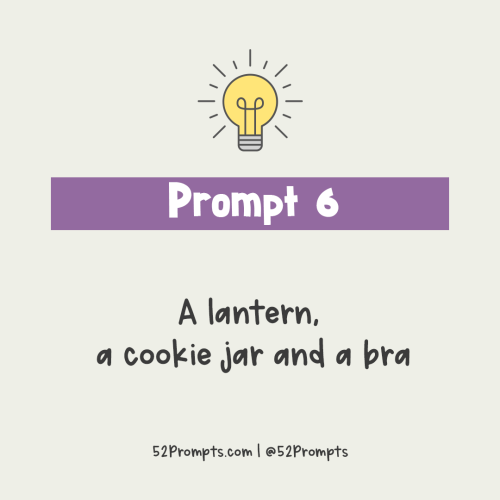 Write a story or create an illustration using the prompt: A lantern a cookie jar and a bra.Instagram