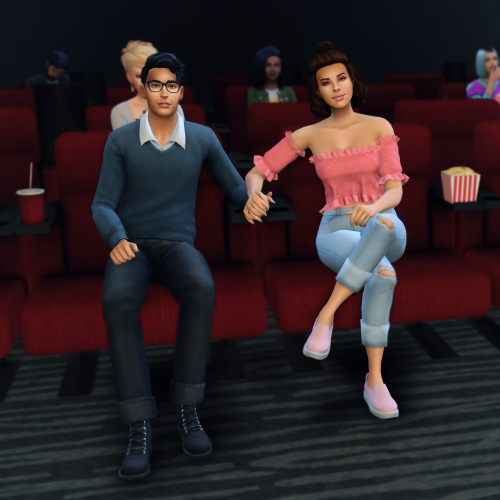 Cinema Pose PackCinema poses for your Sims 4 game. I hope you enjoy! 7 poses totalThe Sims 4 in-game