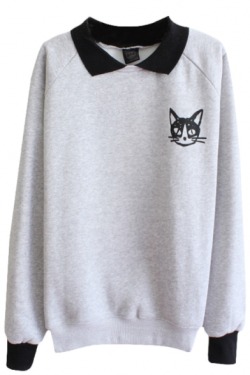 foulwombatheart: auaudede:  Cat Items Picks Sweatshirt: Left // Right Hoodie: Left // Right Sweater: Left // Right  Blouse: Left // Right Tee: Left // Right Search “Cat” On The Site To Get More Cat Related Items!  MEOW ^ ^ 