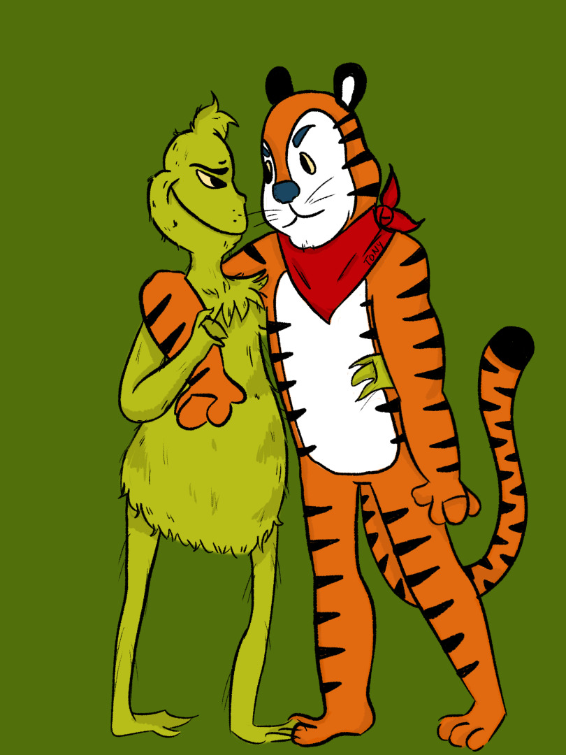 Remember that Tumblr post about The Grinch x Tony the Tiger ship