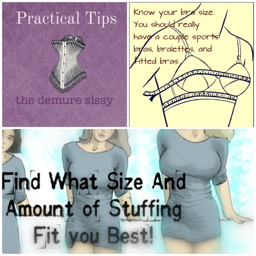 training-for-submissives: Know your brassiere size, sissy girls.