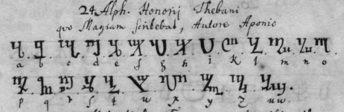 saint-of-the-pit:The Witches’ Alphabet, also known as the Theban Alphabet, has long been used by pra