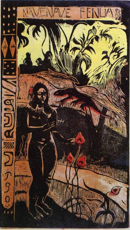 Noa Noa Suite: Delightful Land, 1893, Paul GauguinMedium: woodcut,paper