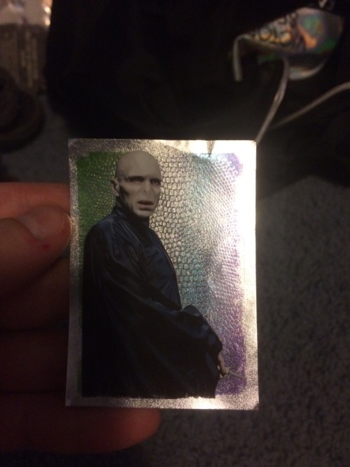 I have a holographic sticker of fashion model voldemort. What am I supposed to do with this