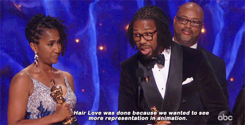 dontwantthenextcommanderiwantyou:animations-daily:Best Animated Short Film - Hair Love!WE WANTED TO 