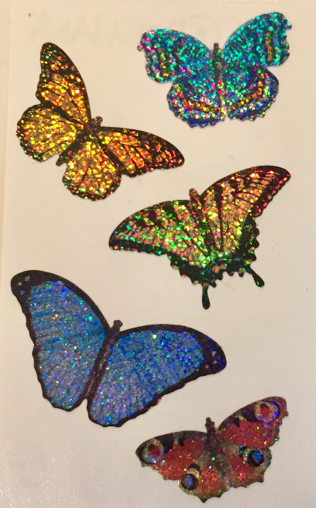 ~ Retired NLA Butterfly Gold Silver Butterflies Mrs Grossman Stickers ~ 