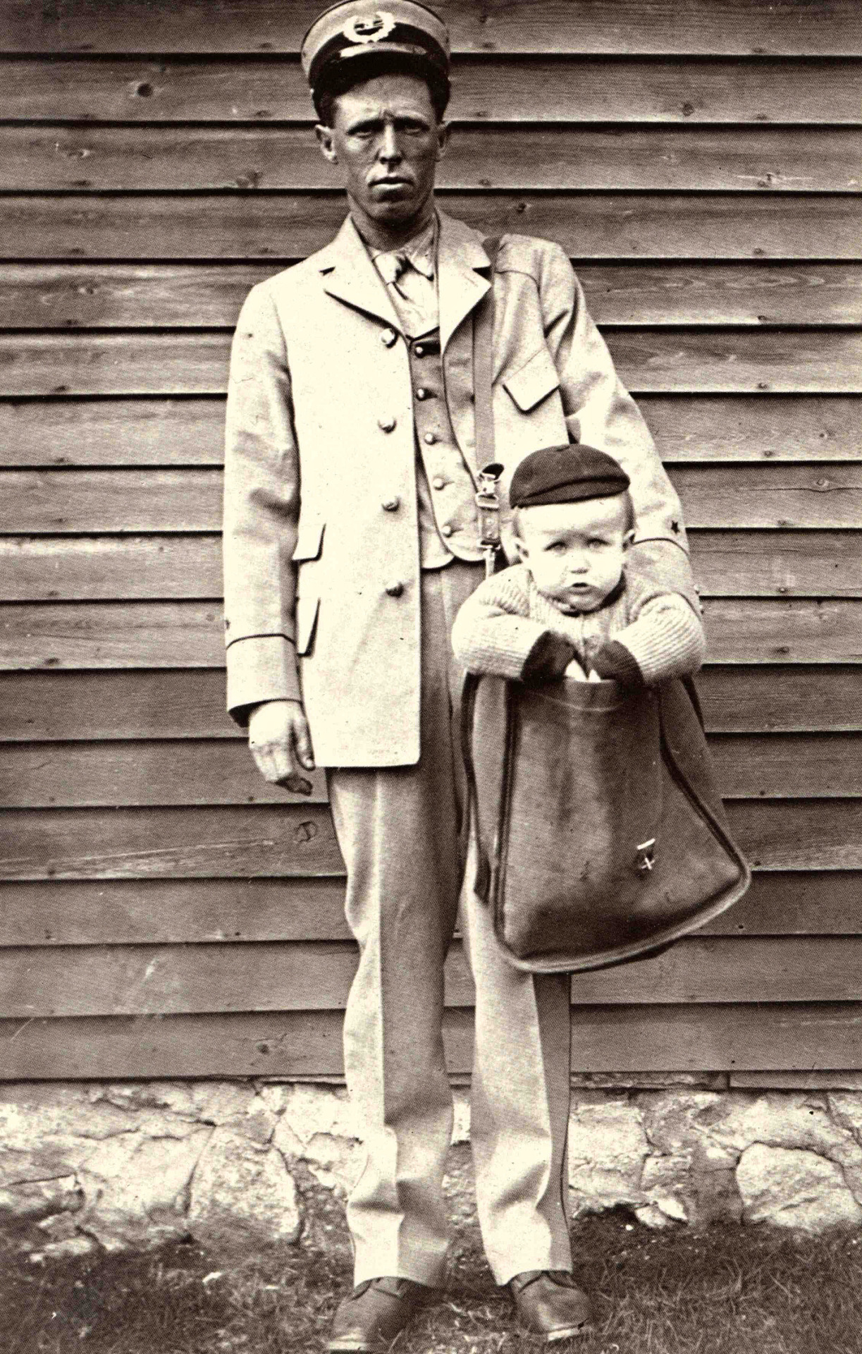 After parcel post service was introduced in 1913, at least two children were sent