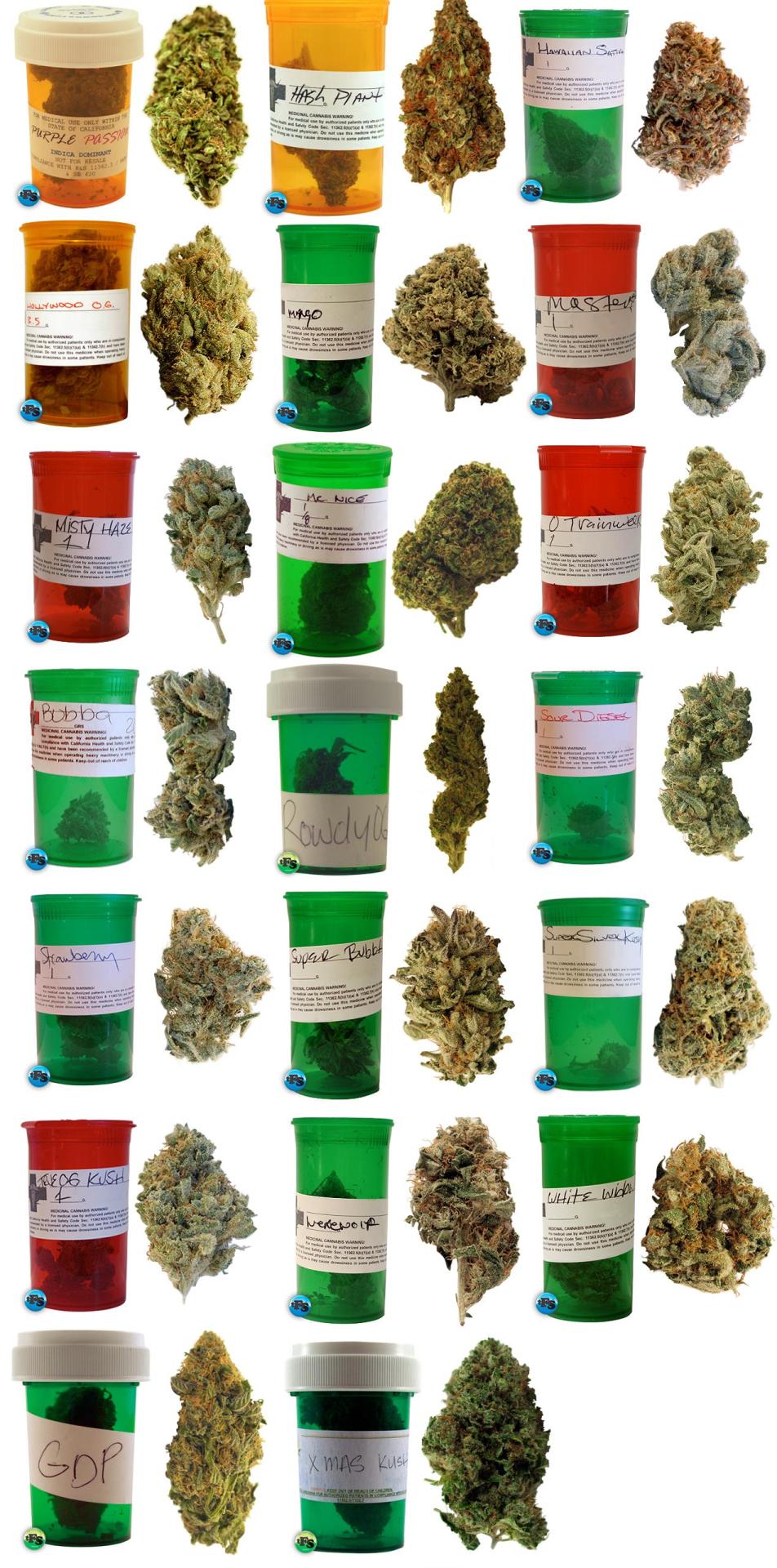 Different weed strains