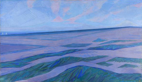 Piet Mondrian, Dune landscape, 1911. Oil on canvas. Gemeentemuseum Den Haag, via Mondriaan.nl