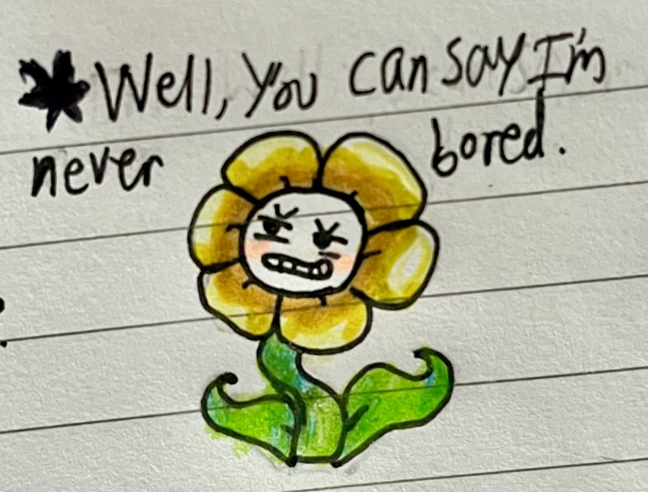 Cutting open Flowey for science 