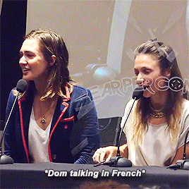 mayasdeluca:Kat being a huge fan of Dom speaking in French