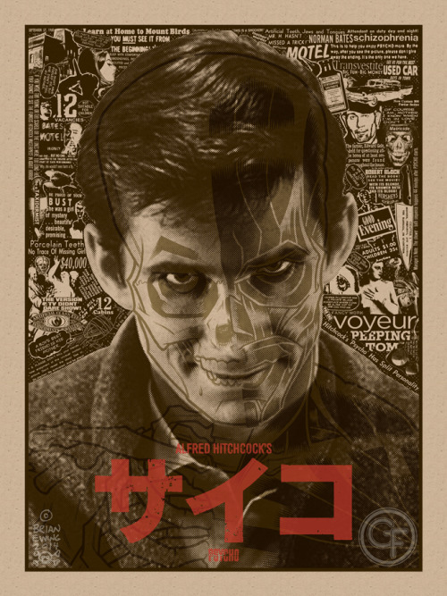 brianewing:  xombiedirge:  The Shining &amp; Psycho by Brian Ewing / Tumblr 