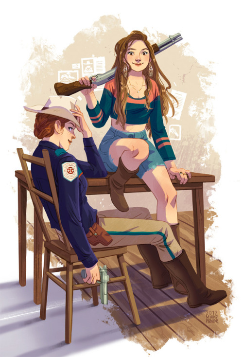 maikeplenzke:After my quick fanart of Doc Holliday, I also wanted to draw Waverly because she was gr