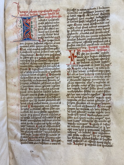 Ms. Codex 719 -Expositio super regulam beati Augustini episcopiAugustine’s rule! This manuscript exp