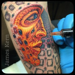 Alex Grey inspired ink by James Kern