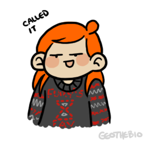 geothebio:  fury totally orders the whole gang custom ugly sweaters for the holidays