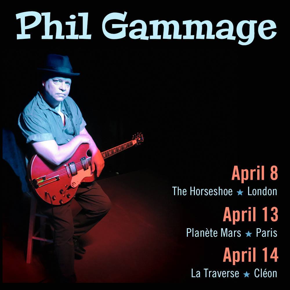 Phil Gammage performances in Europe, April 2018.
philgammagemusic.com/solo-shows-spring-18/