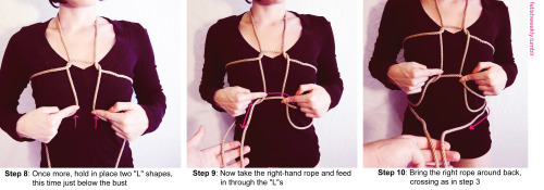 fetishweekly:Shibari Tutorial: Haze Harness ♥ Always practice cautious kink! Have your