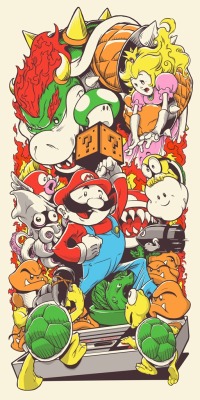 gameraboy:  Super Mario Bros by Joshua Budich